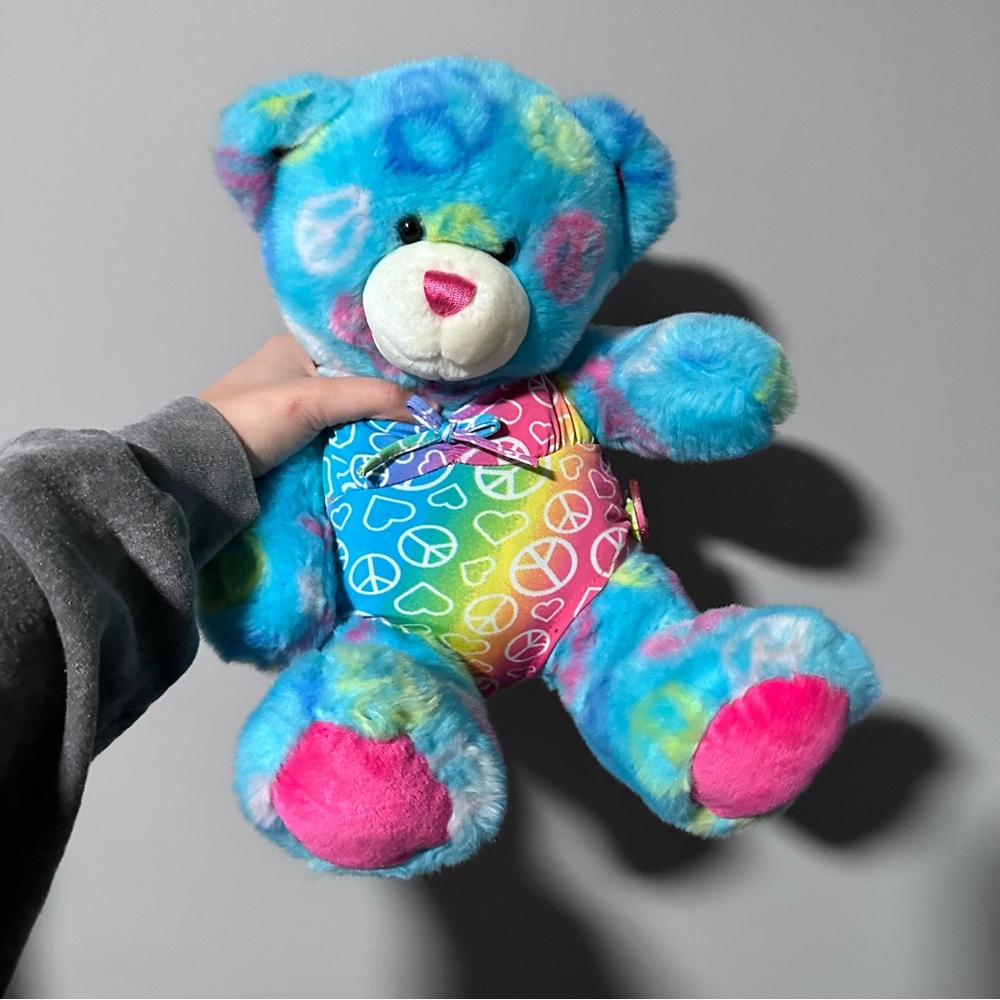 Y2K Build a Bear Peace Sign Bear with Bikini
